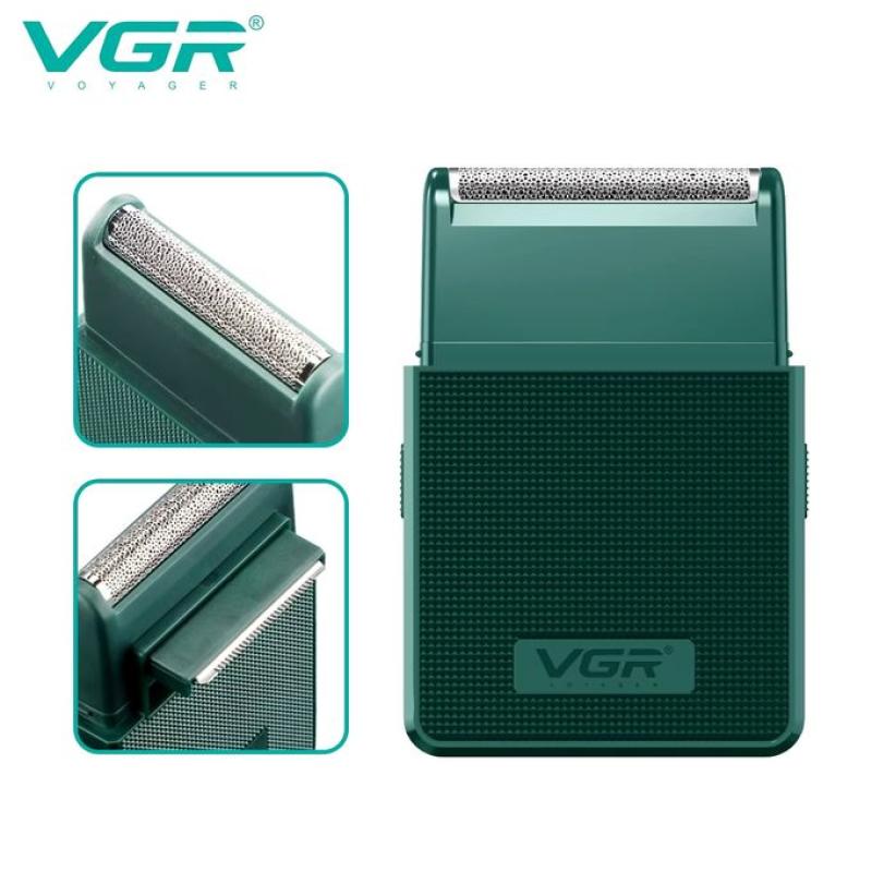 VGR V-376 Men's Precision Shaver - Precise Shaving, USB Charging, Pop-up Trimmer, Long-lasting Battery - Smooth Shaving
