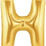 32" Multicolor Letter H Helium Balloon