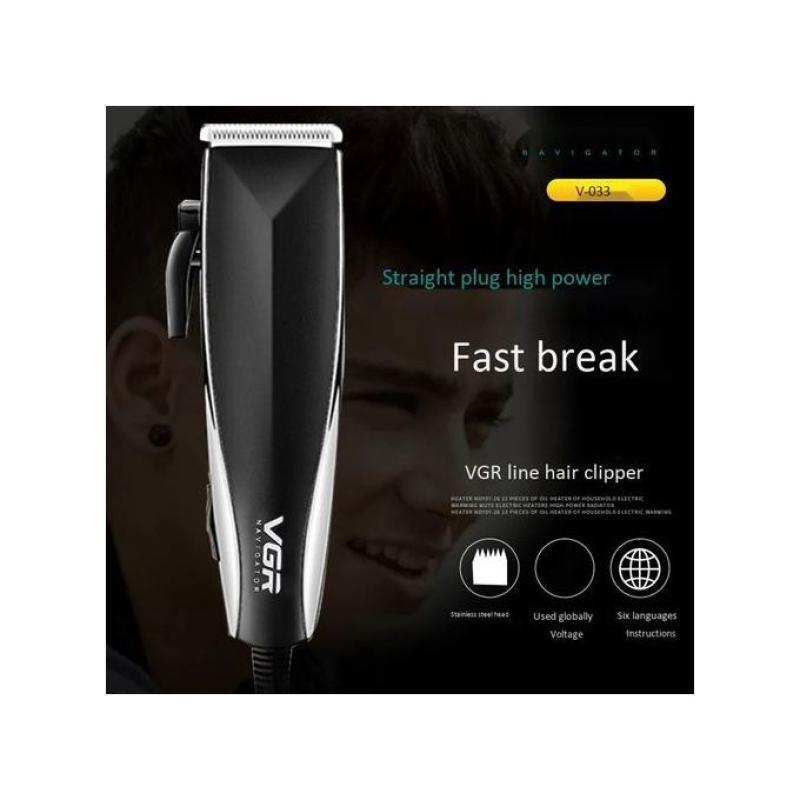 VGR V-033 Electric Corded Hair Trimmer Hair Clippers+comb+hair Scissors