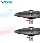 VGR V-451 Professional Hair Dryer 1800-2200W Multicolour