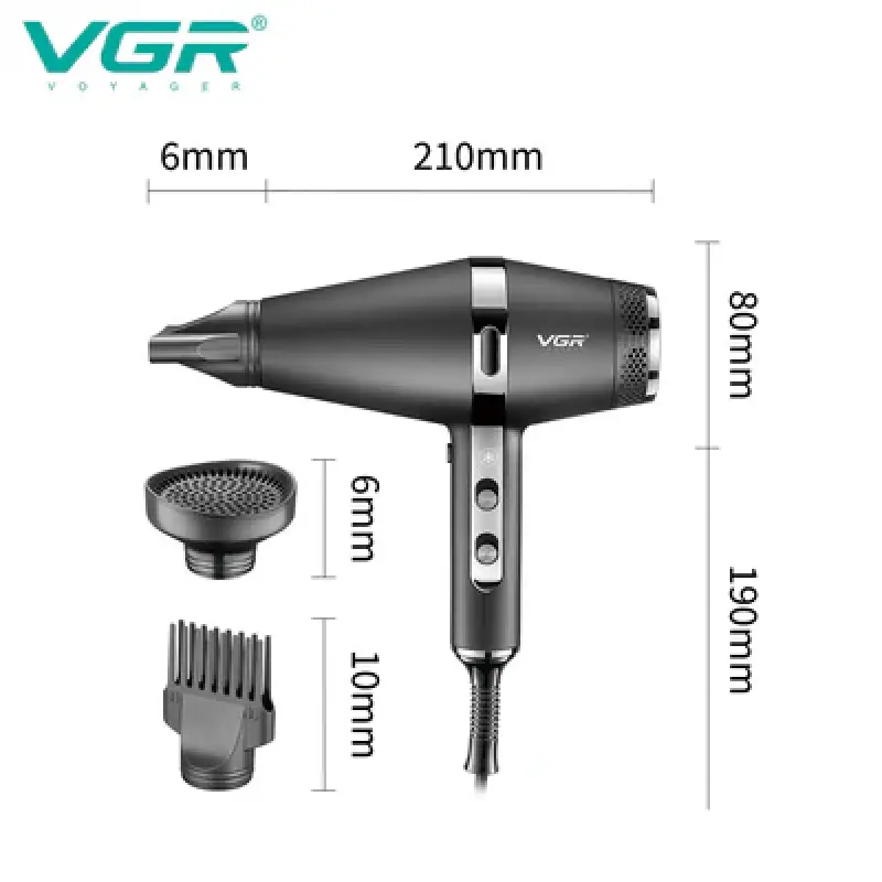 VGR V-451 Professional Hair Dryer 1800-2200W Multicolour