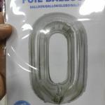 32 inch multicolor helium balloon number 0