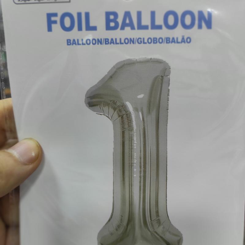 32 inch multicolor helium balloon number 1