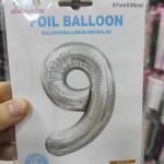 32 inch multicolor helium balloon number 9