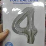 32 inch multicolor helium balloon number 4