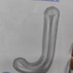 32" Multicolor Letter J Helium Balloon
