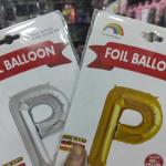 32" Multicolor Letter P Helium Balloon