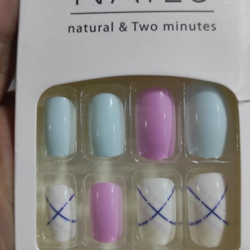 "Yalla" Wide High-Quality Artificial Nails - Natural 2-Minute Manicure