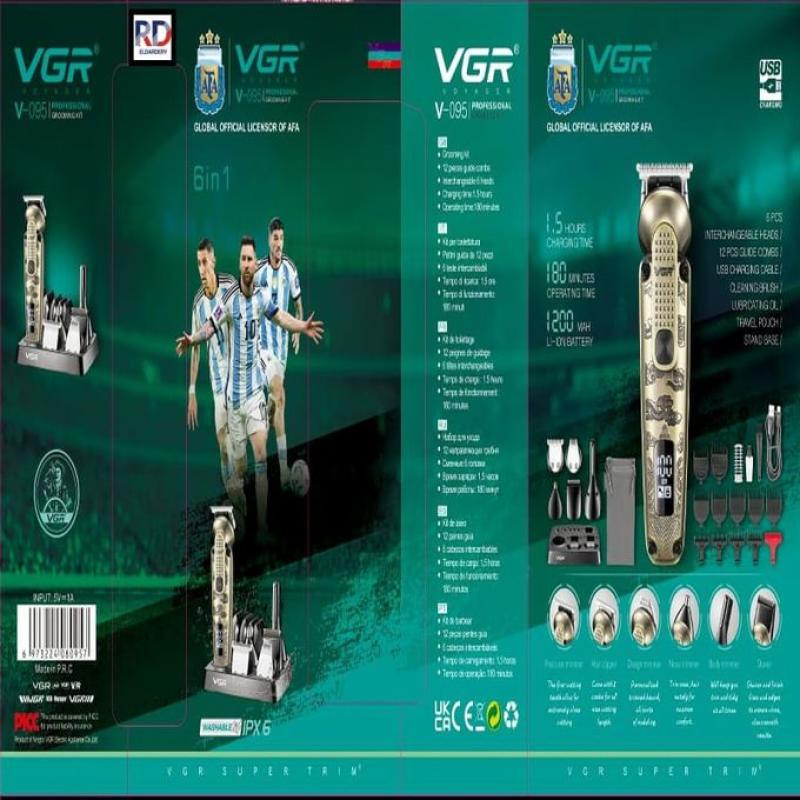 VGR Professional Rechargeable Hair Trimmer V-095