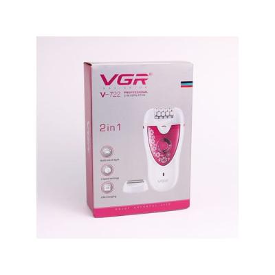 VGR V-722 - 2 In 1 Rechargeable Face And Body Electric Shaver For Women