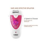 VGR V-722 - 2 In 1 Rechargeable Face And Body Electric Shaver For Women