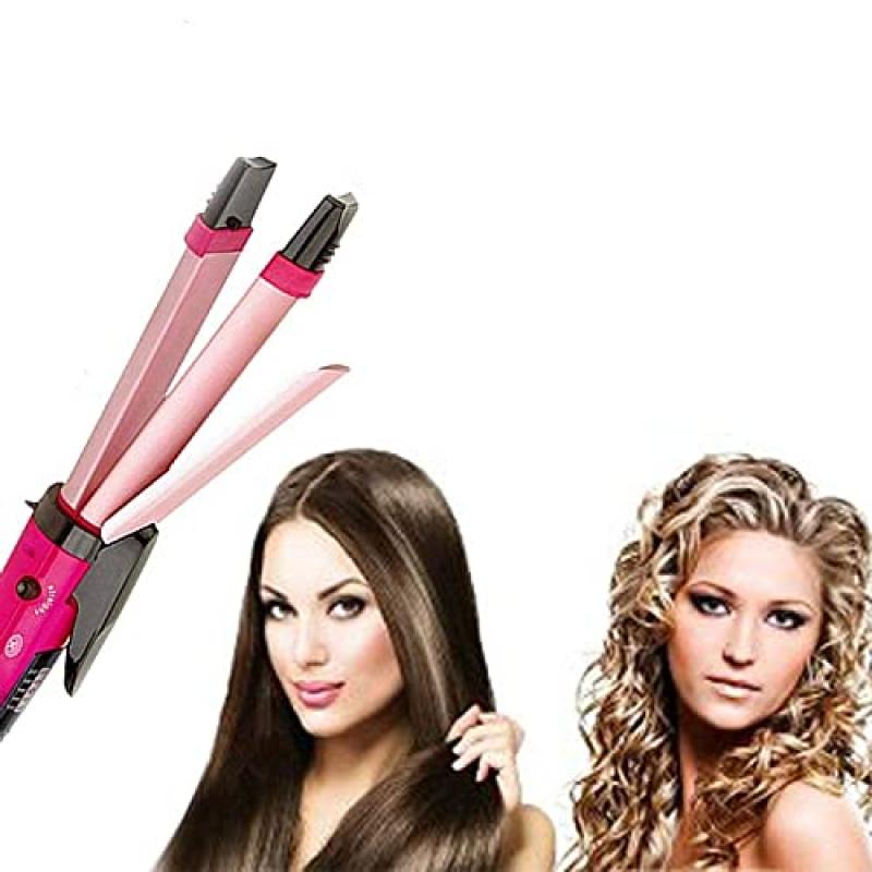 N.O.V.A-Straightener and Curler NHC-1818Sc 2 In 1 Hair Beauty Set Curler And Straightener