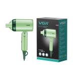 VGR V-421 Professional Foldable Hair Dryer 1200W DC Motor 2 Speed Settings comes with Styling Concentrator, Overheating Protection & a Hanging Loop - Green