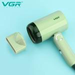 VGR V-421 Professional Foldable Hair Dryer 1200W DC Motor 2 Speed Settings comes with Styling Concentrator, Overheating Protection & a Hanging Loop - Green