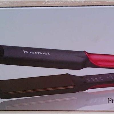 KM-531 Professional Hair Straightener Black/Red