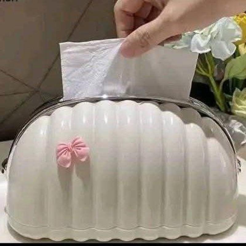 Shell-shaped Tissue Box Holder: Decorative and Functional Design