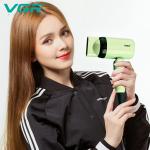 VGR V-421 Professional Foldable Hair Dryer 1200W DC Motor 2 Speed Settings comes with Styling Concentrator, Overheating Protection & a Hanging Loop - Green