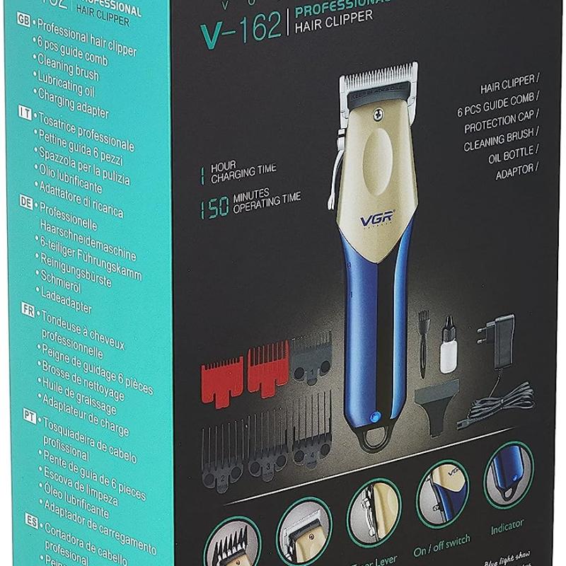 VGR V-162 Professional Hair Clippers Metal For Men