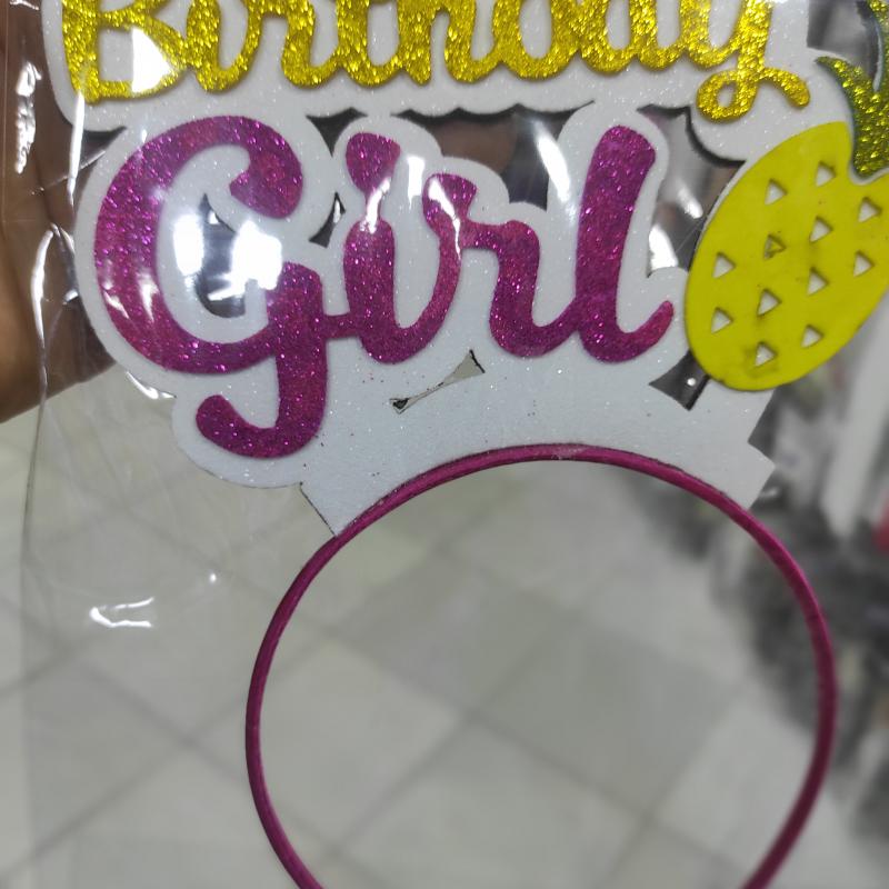 Girls Birthday Crown Decoration - Glitter Foam