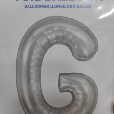 32" Multicolor Letter G Helium Balloon