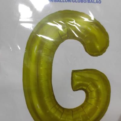 32" Multicolor Letter G Helium Balloon