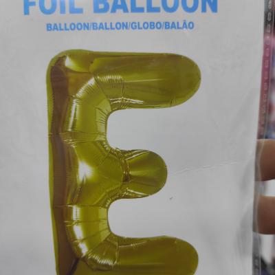 32" Multicolor Letter E Helium Balloon