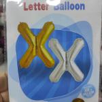 32" Multicolor Letter X Helium Balloon